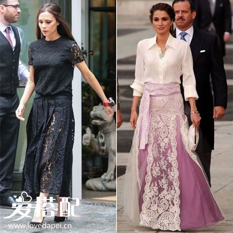 贝嫂维多利亚和约旦王后Rania