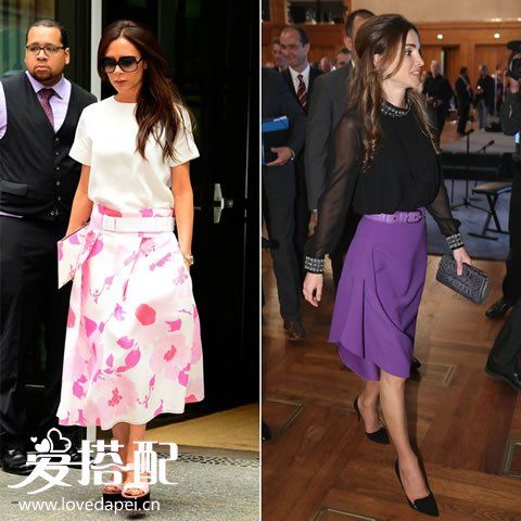 贝嫂维多利亚和约旦王后Rania
